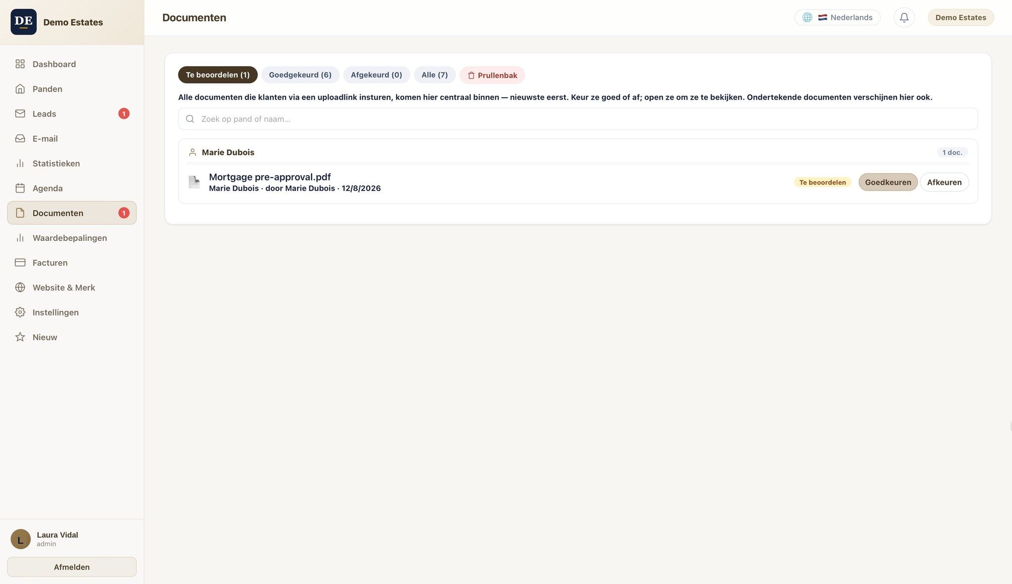 Rechtstreeks in je CRM